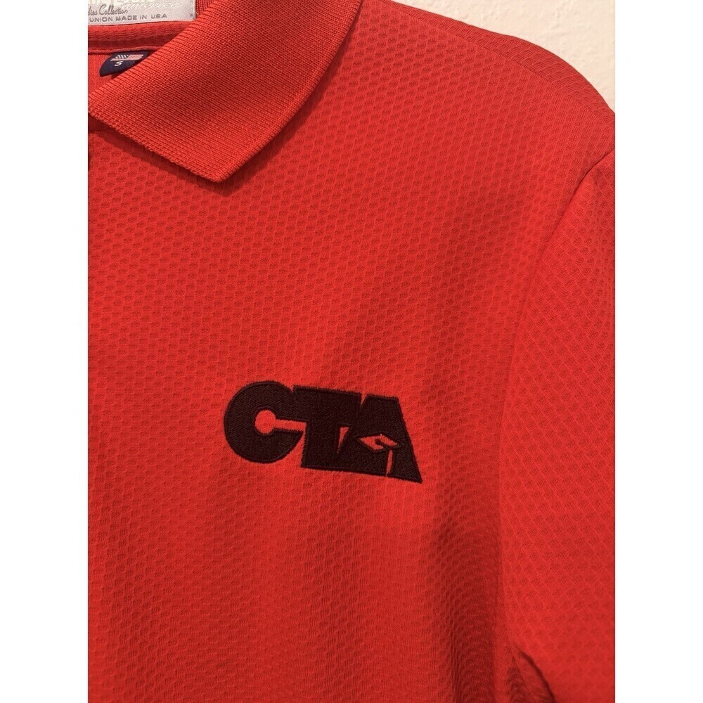 Vintage American Legion Auxiliary Ladies Red Polo Shirt King Louie Women’s Small - Picture 3 of 5